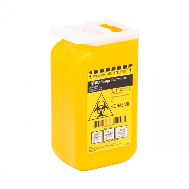 BD Sharps Collector 0.87L for Safe Needle Disposal - Image 2