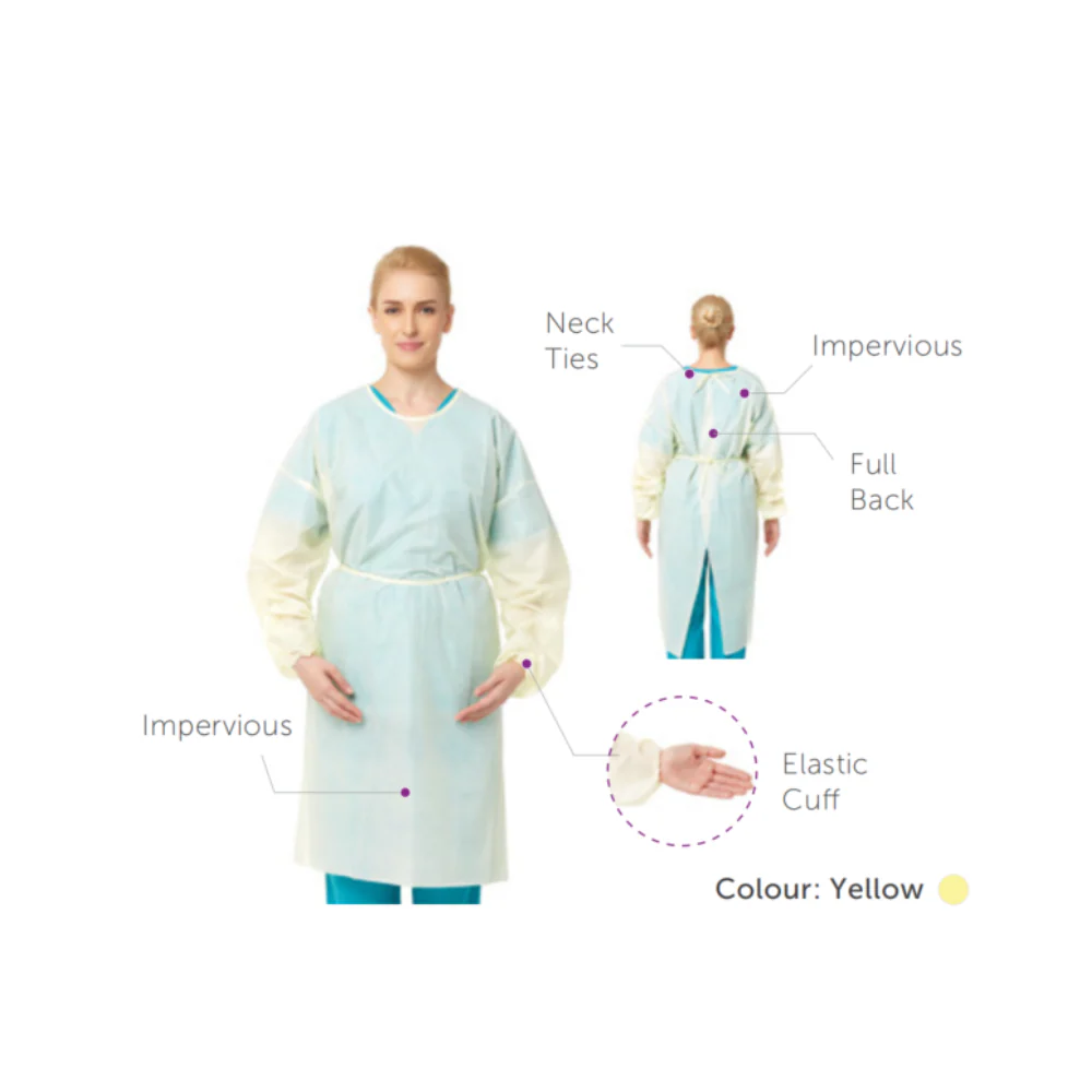 PrimeOn Everyday Impervious Full Back Gown